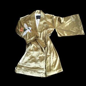 Gold velvet MO & Co Edition Robe